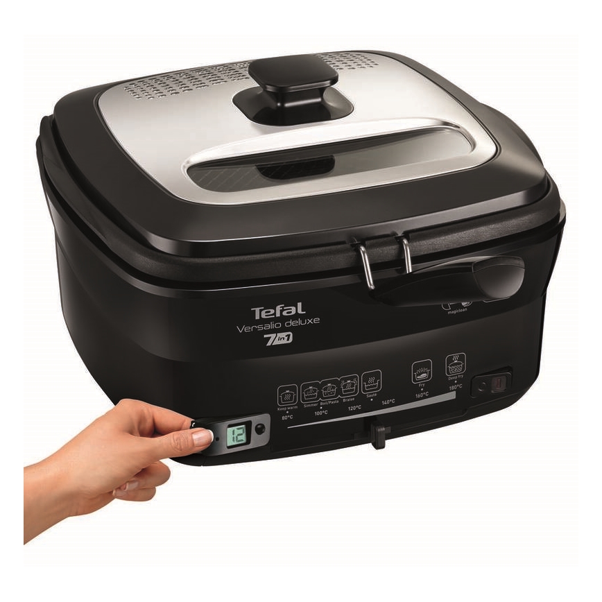 Tefal - Fritüür 2 l VERSALION DE LUXE 7in1 1600W/230V must