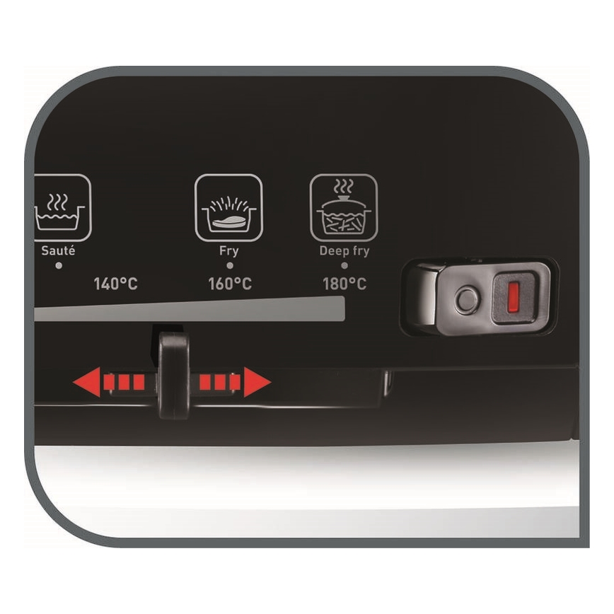 Tefal - Fritüür 2 l VERSALION DE LUXE 7in1 1600W/230V must