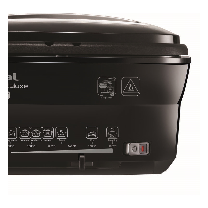 Tefal - Fritüür 2 l VERSALION DE LUXE 7in1 1600W/230V must
