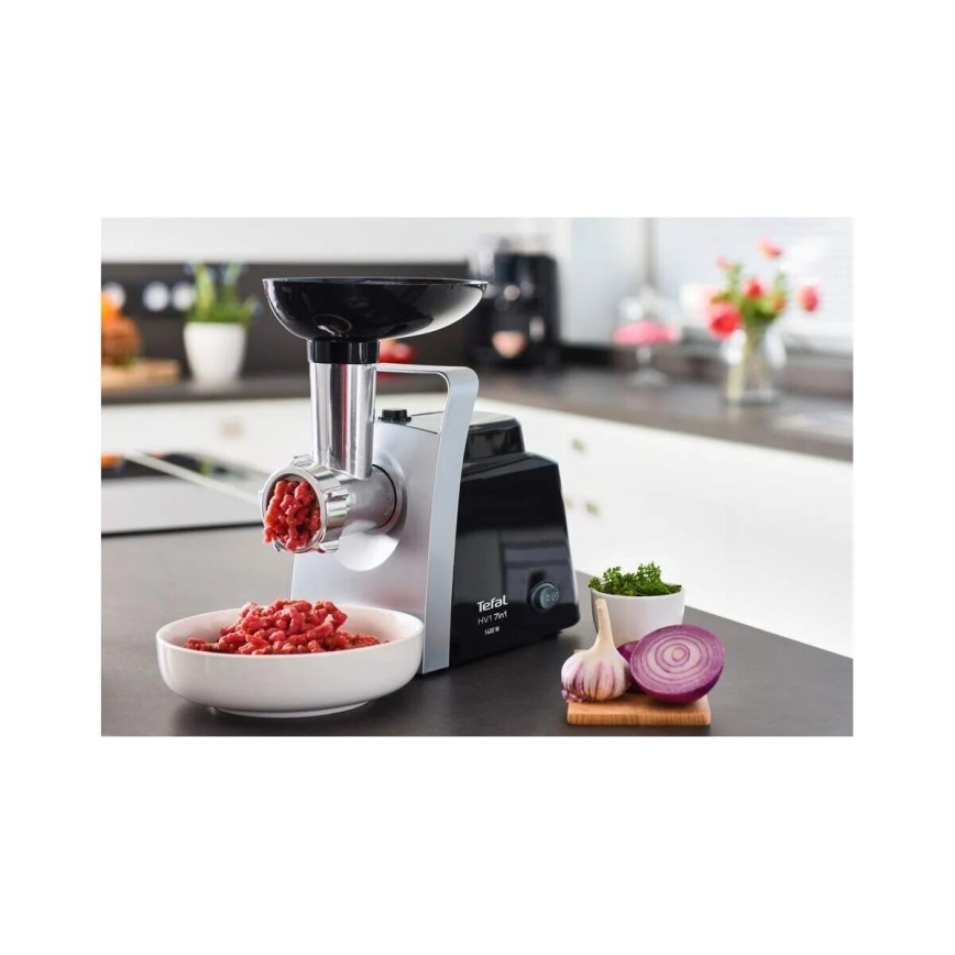 Tefal - Hakklihamasin 7-ühes 1400W/230V must/hõbedane