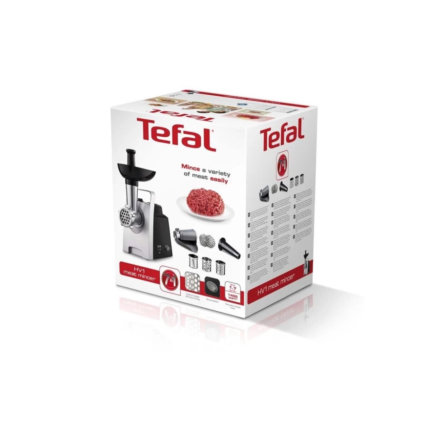 Tefal - Hakklihamasin 7-ühes 1400W/230V must/hõbedane