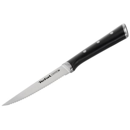 Tefal - Roostevabast terasest steakinugade komplekt ICE FORCE 11 cm läikiv kroom/must 4 tk