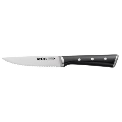 Tefal - Roostevabast terasest steakinugade komplekt ICE FORCE 11 cm läikiv kroom/must 4 tk
