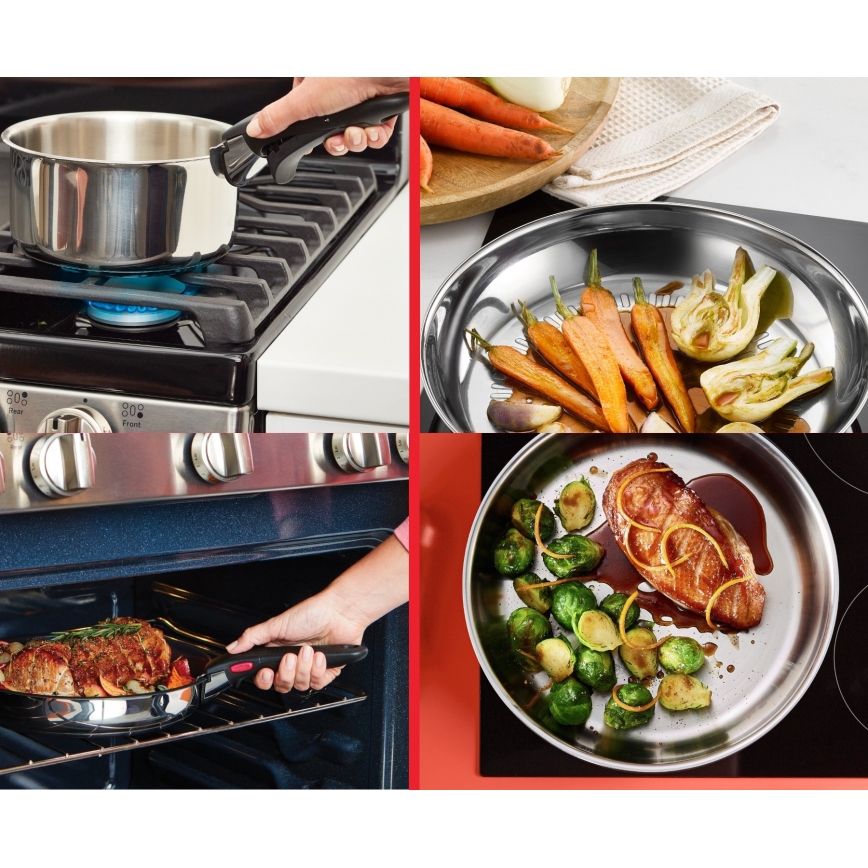 Tefal - INGENIO COOK 6-osaline roostevabast terasest kööginõude komplekt