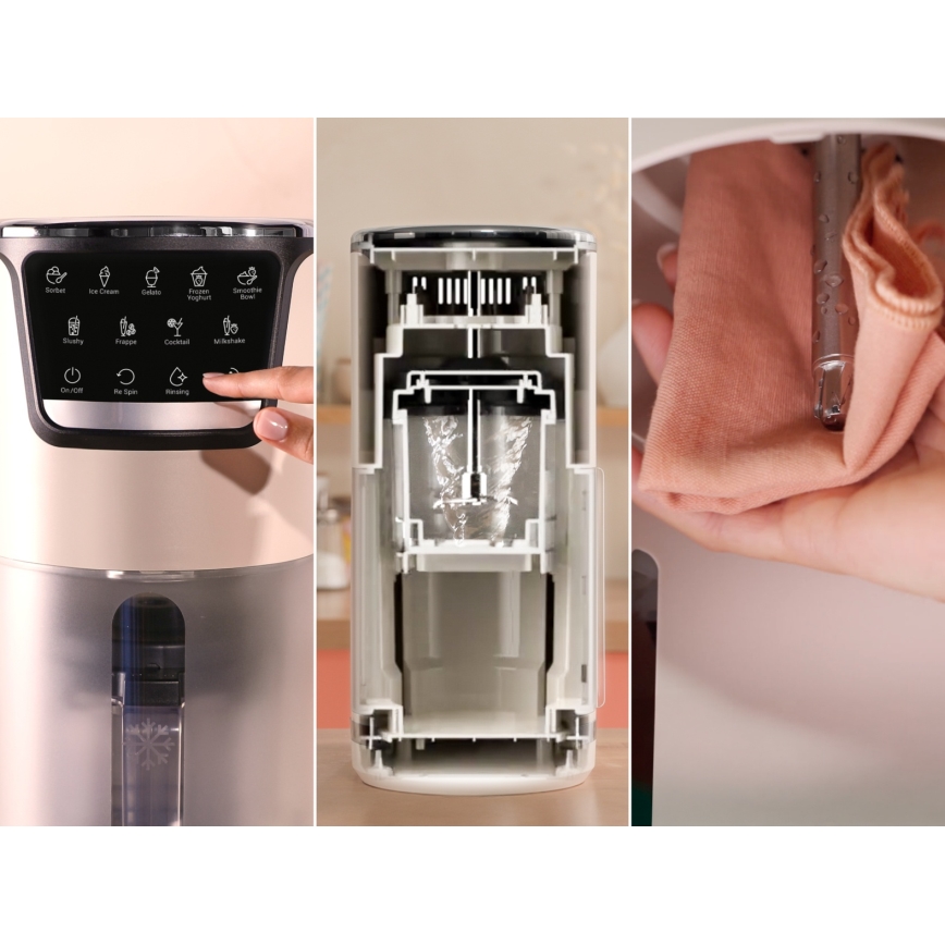 Tefal - jäätisemasin DOLCI 6W/230V beež