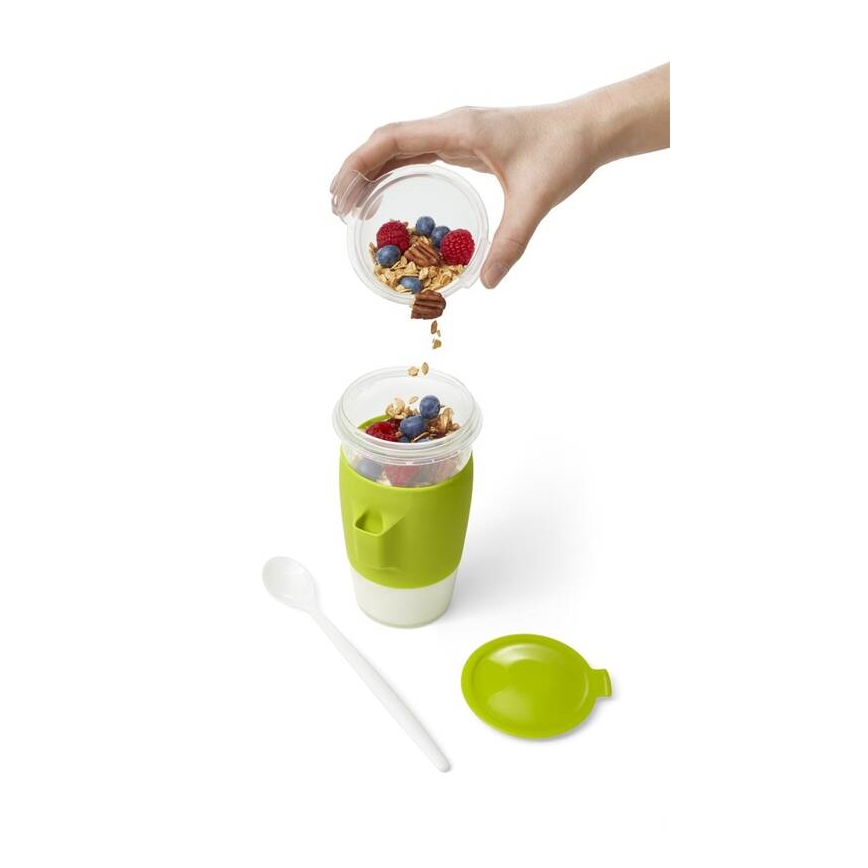 Tefal - Jogurtipurk koos lusikaga 0,45 l MASTER SEAL TO GO roheline