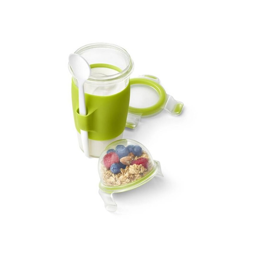 Tefal - Jogurtipurk koos lusikaga 0,45 l MASTER SEAL TO GO roheline
