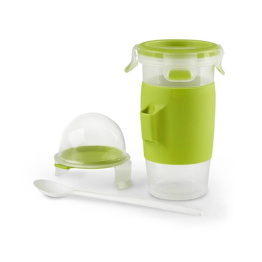 Tefal - Jogurtipurk koos lusikaga 0,45 l MASTER SEAL TO GO roheline