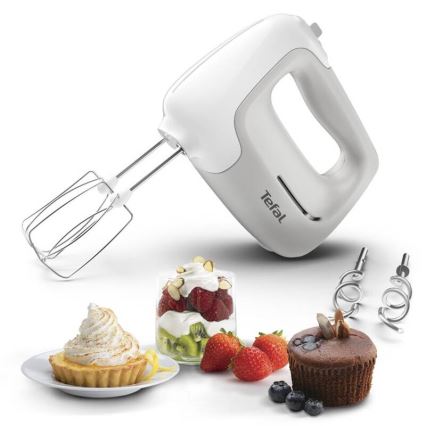 Tefal - Käsimikser PREP'MIX+ 450W/230V hall/valge