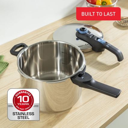 Tefal - Kiirkeedupottide komplekt 4/6 l SECURE TRENDY roostevaba