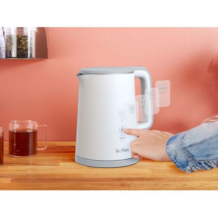 Tefal - Kiirveekeetja SENSE 1 l 1800W/230V valge