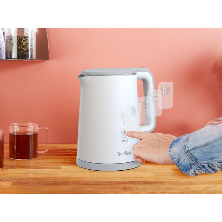 Tefal - Kiirveekeetja SENSE 1 l 1800W/230V valge