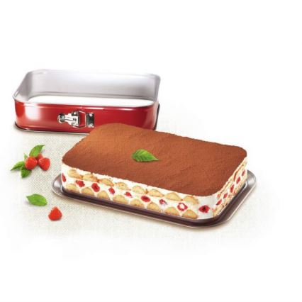 Tefal - Kokkupandav koogivorm DELIBAKE 36x24 cm punane