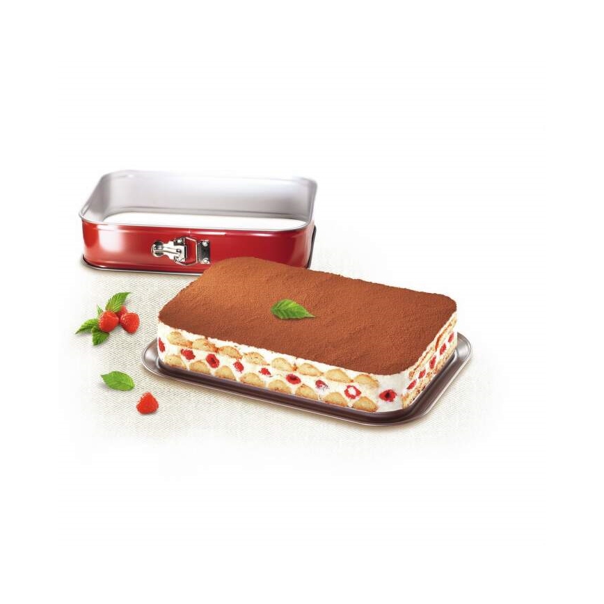 Tefal - Kokkupandav koogivorm DELIBAKE 36x24 cm punane