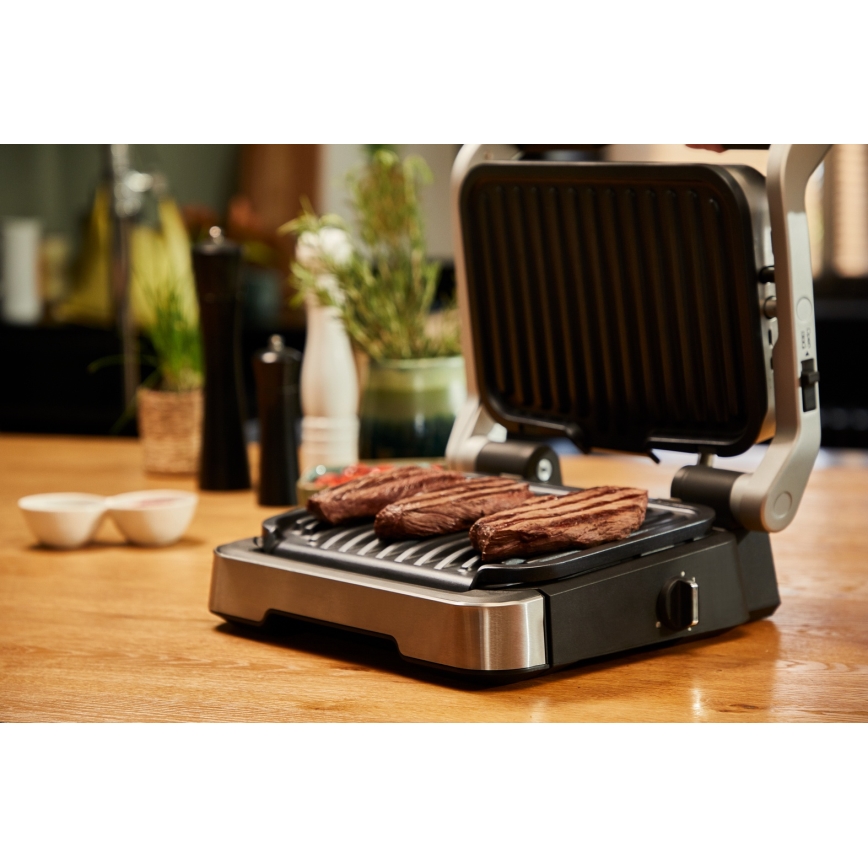 Tefal - Kontaktgrill OPTIGRILL 2100W/230V mattkroom