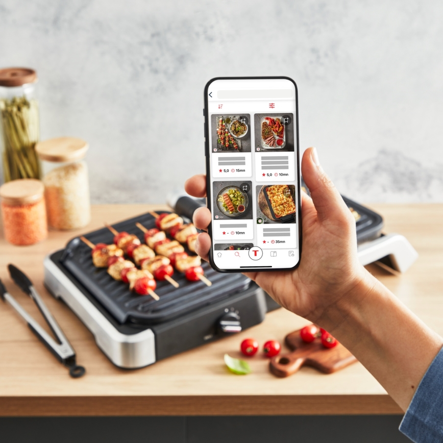 Tefal - Kontaktgrill OPTIGRILL 2100W/230V mattkroom