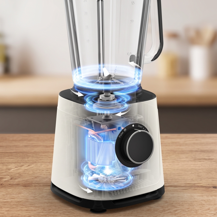 Tefal - Köögiblender 2 l PERFECTMIX ESSENTIAL 1200W/230V valge
