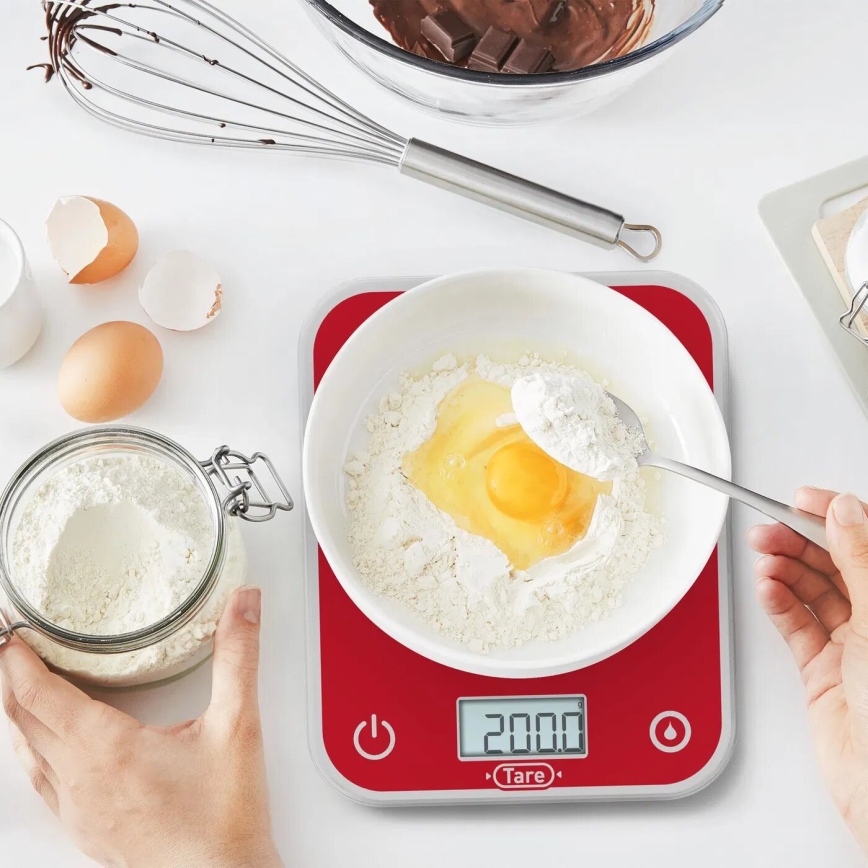 Tefal - Köögikaal OPTISS 2xAAA punane