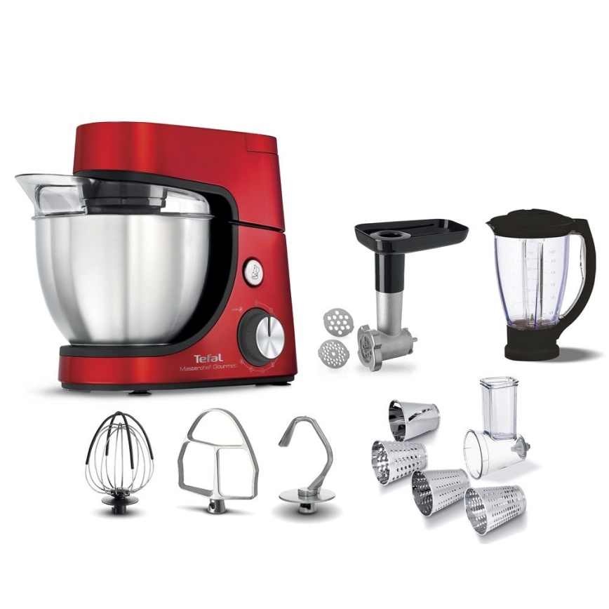 Tefal - Köögirobot MASTERCHEF GOURMET 1100W/230V punane