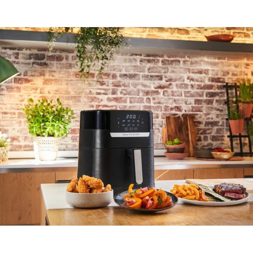 Tefal - Kuumaõhufritüür 4,2 l EASY FRY&GRILL 2in1 1550W/230V must