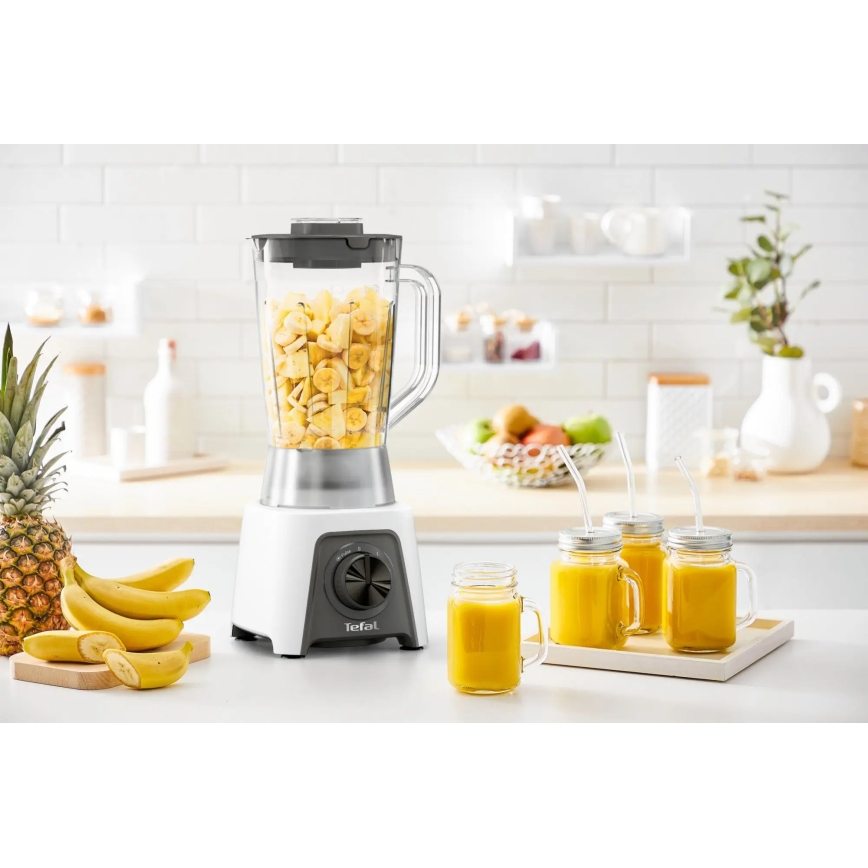 Tefal - Lauablender 1,5 l BLENDEO+ 450W/230V hall/valge
