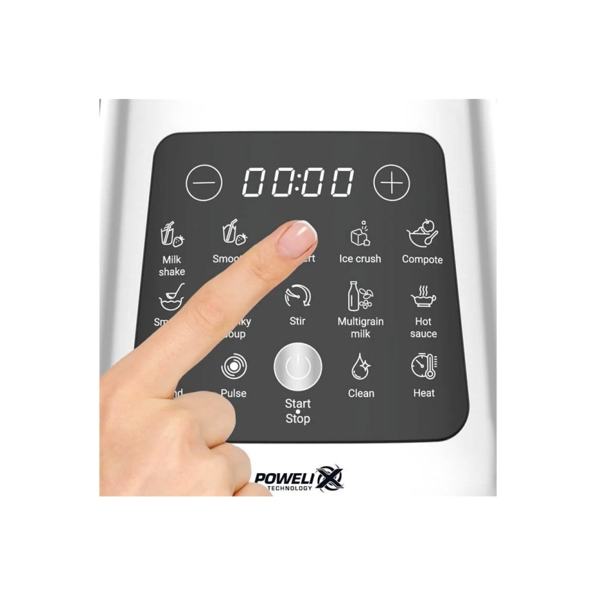 Tefal - Lauablender 2 l PERFECTMIX+ 1400W/230V matt kroom