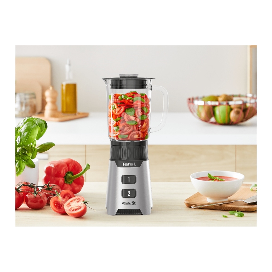 Tefal - Lauablender BLENDFORCE 400W/230V roostevaba/must