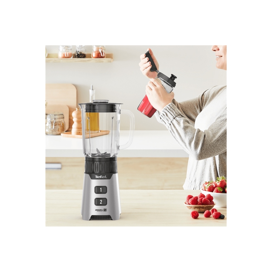 Tefal - Lauablender BLENDFORCE 400W/230V roostevaba/must