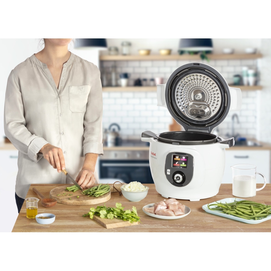 Tefal - Mitmefunktsiooniline elektripott 6 l 1600W/230V valge