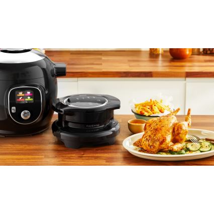 Tefal - Multifunktsionaalne elektriline survepott koos tarvikutega 6 l 1600W/230V must