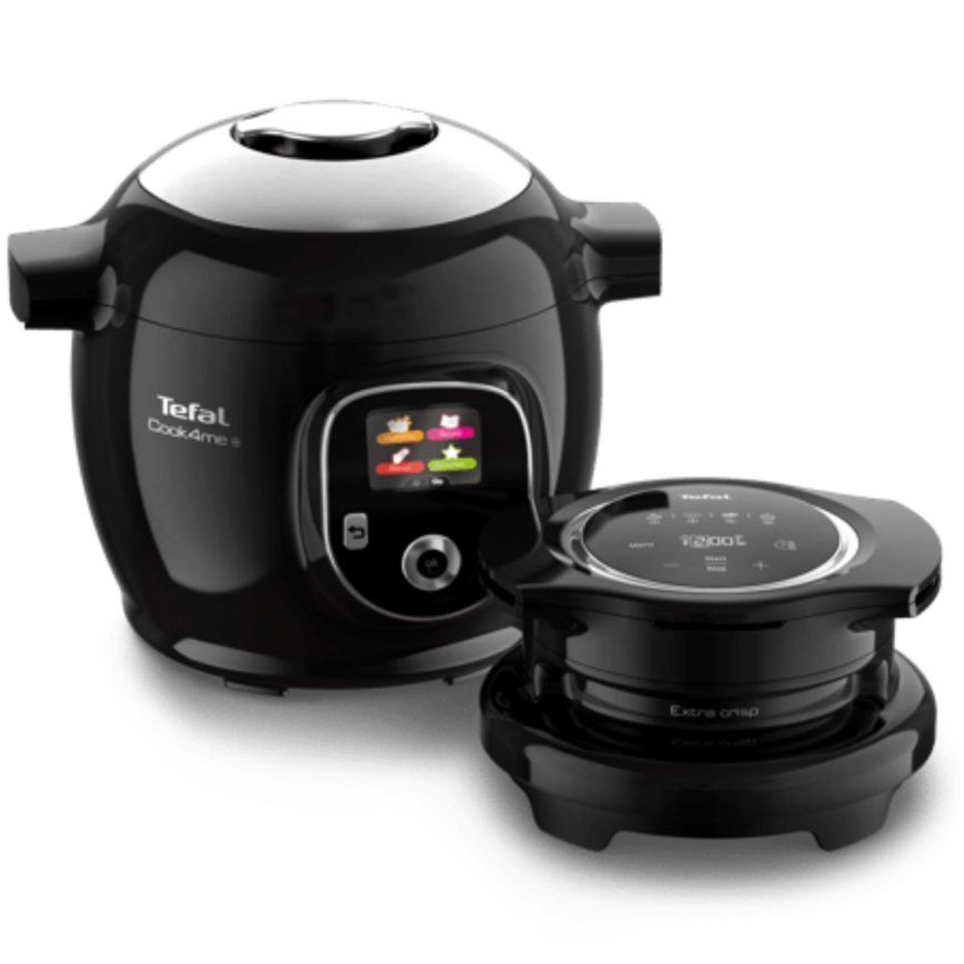 Tefal - Multifunktsionaalne elektriline survepott koos tarvikutega 6 l 1600W/230V must