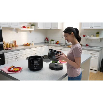 Tefal - Multifunktsionaalne elektriline pott TURBO CUISINE 4,8 l 1090W/230V must