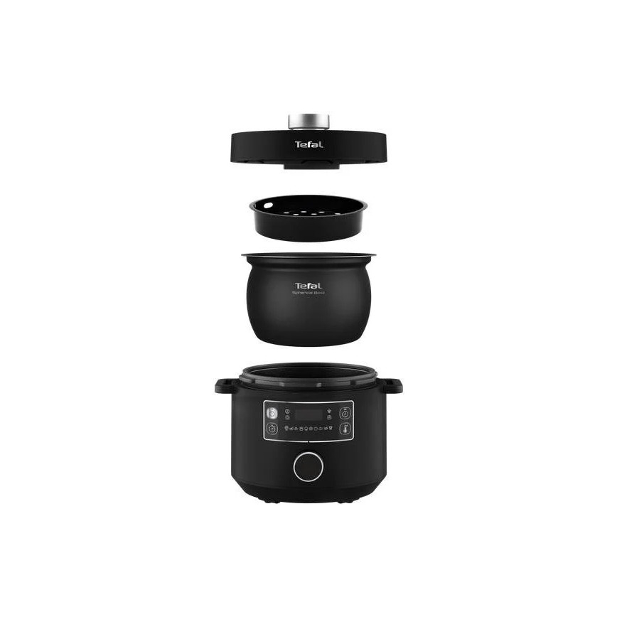 Tefal - Multifunktsionaalne elektriline pott TURBO CUISINE 4,8 l 1090W/230V must