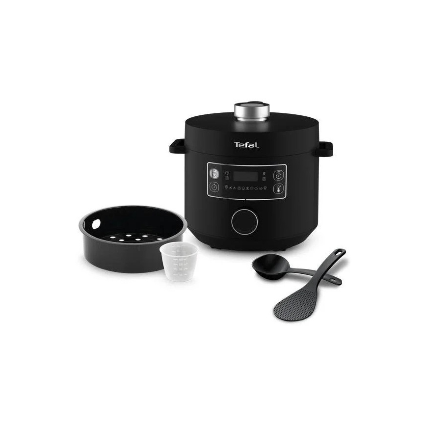 Tefal - Multifunktsionaalne elektriline pott TURBO CUISINE 4,8 l 1090W/230V must