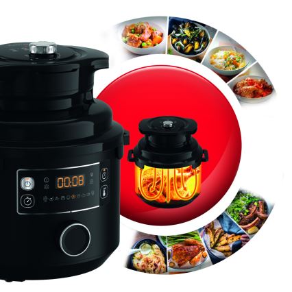 Tefal - Multifunktsionaalne elektriline rõhkpott 7,6 l 1200W/230V must