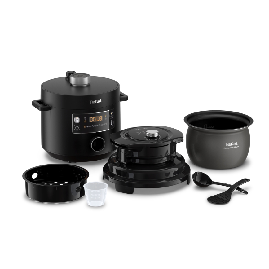 Tefal - Multifunktsionaalne elektriline rõhkpott 7,6 l 1200W/230V must