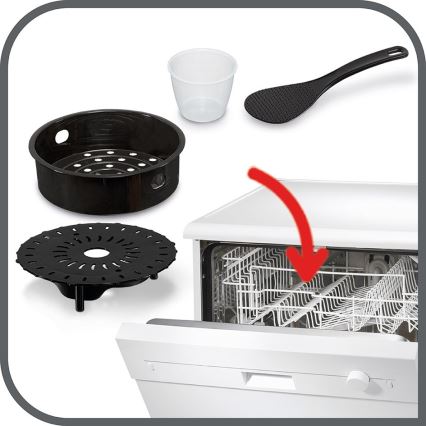 Tefal - Multifunktsionaalne elektriline survepott ALL IN ONE POT 1100W/230V matt kroom/must