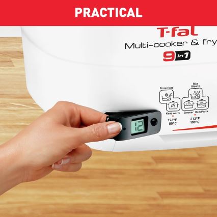 Tefal - Multifunktsionaalne fritüür 9in1 VERSALIO DE LUXE 1600W/230V 2 l valge