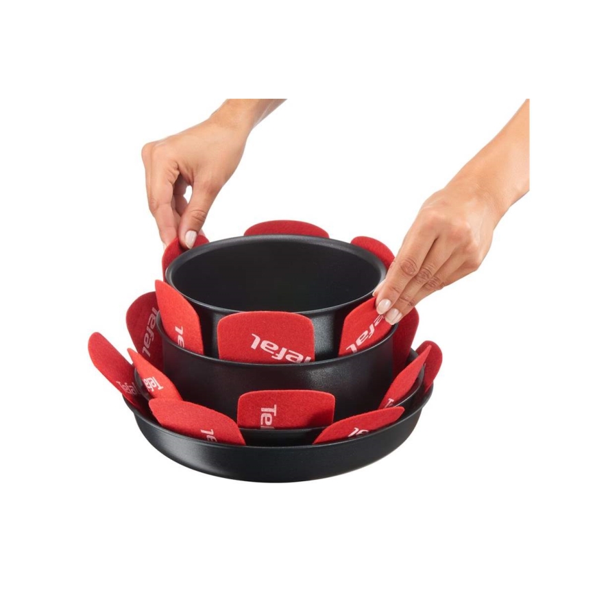 Tefal - Nõude eralduskomplekt 4 tk INGENIO punane