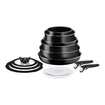 Tefal - Nõudekomplekt 13 tk INGENIO EASY COOK & CLEAN BLACK