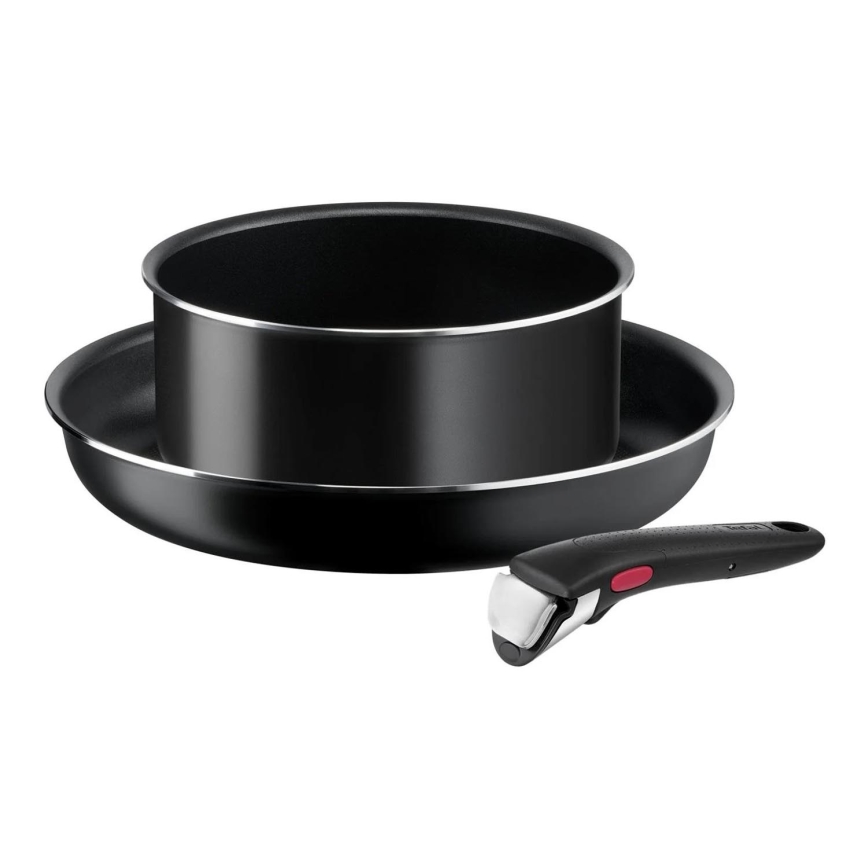 Tefal - Nõudekomplekt 3 tk INGENIO EASY COOK & CLEAN BLACK