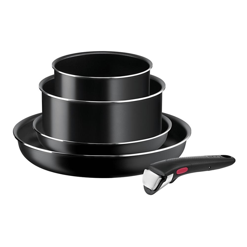 Tefal - Nõudekomplekt 5 tk INGENIO EASY COOK & CLEAN BLACK