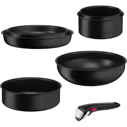 Tefal - Nõudekomplekt 7 tk INGENIO BLACK STONE