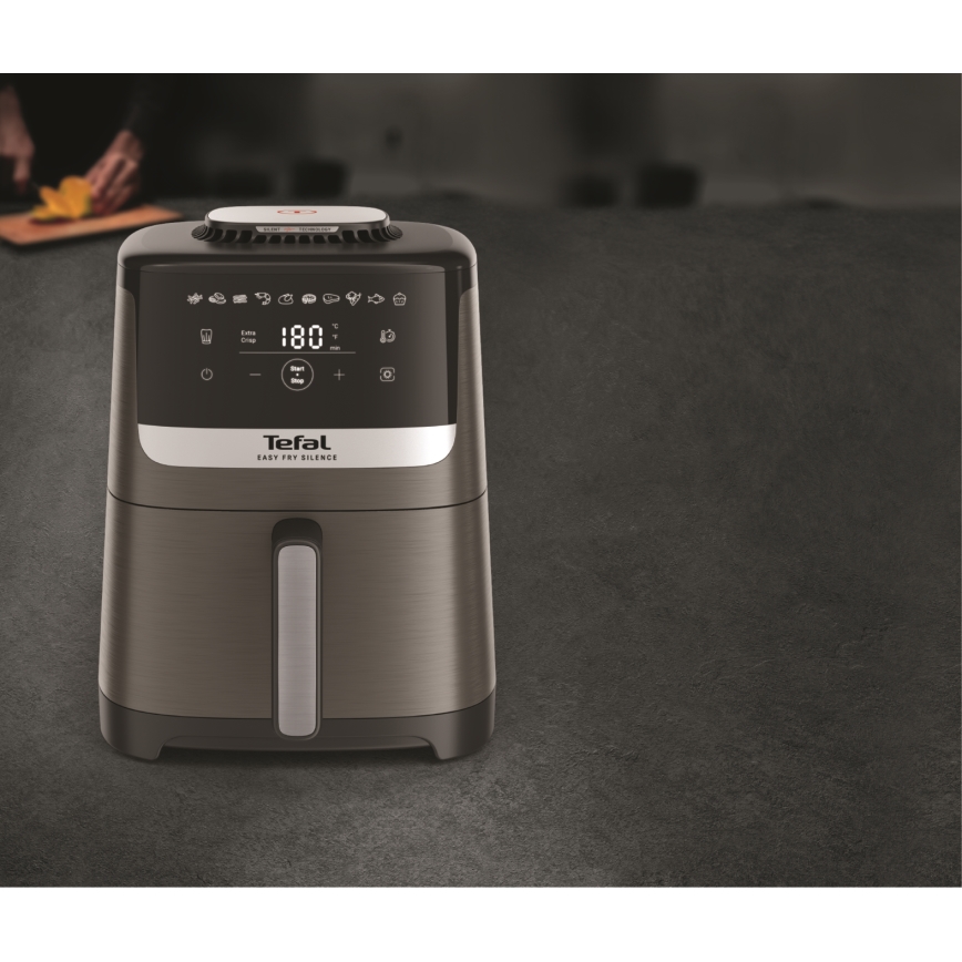 Tefal - Õhufritüür 5 l EASY FRY SILENCE COAL 1400-1670W/230V