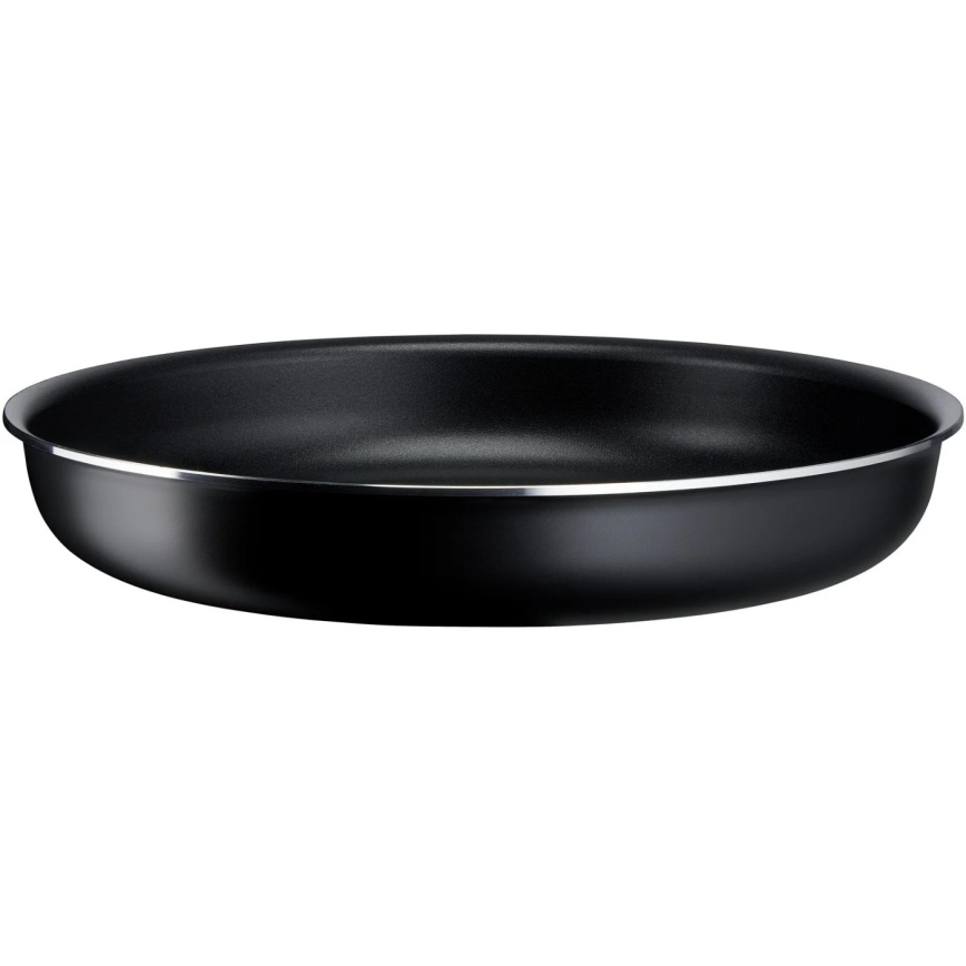 Tefal - Pannikomplekt 3 tk INGENIO EASY COOK & CLEAN BLACK