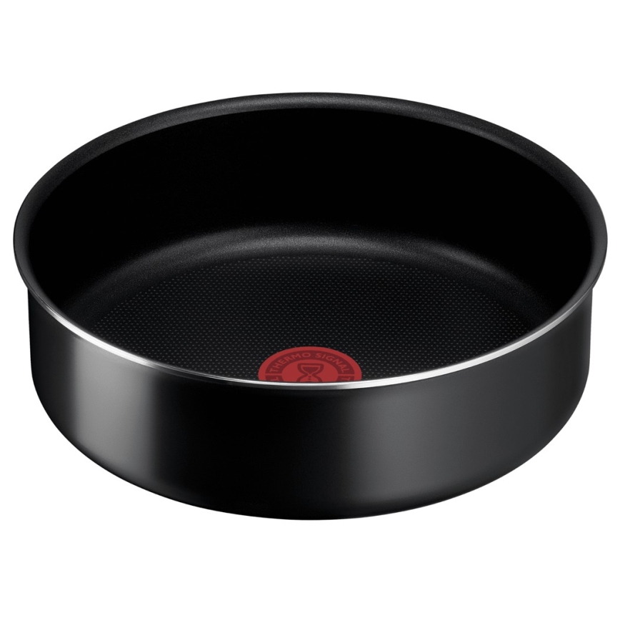 Tefal - Pannikomplekt 3 tk INGENIO EASY COOK & CLEAN BLACK