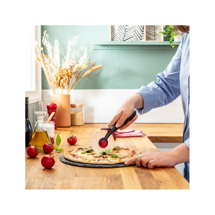 Tefal - Pitsalõikur INGENIO roostevaba/must