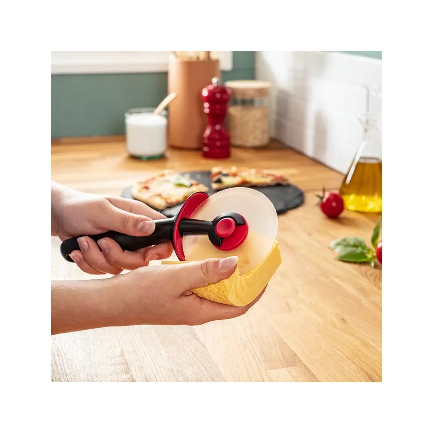 Tefal - Pitsalõikur INGENIO roostevaba/must