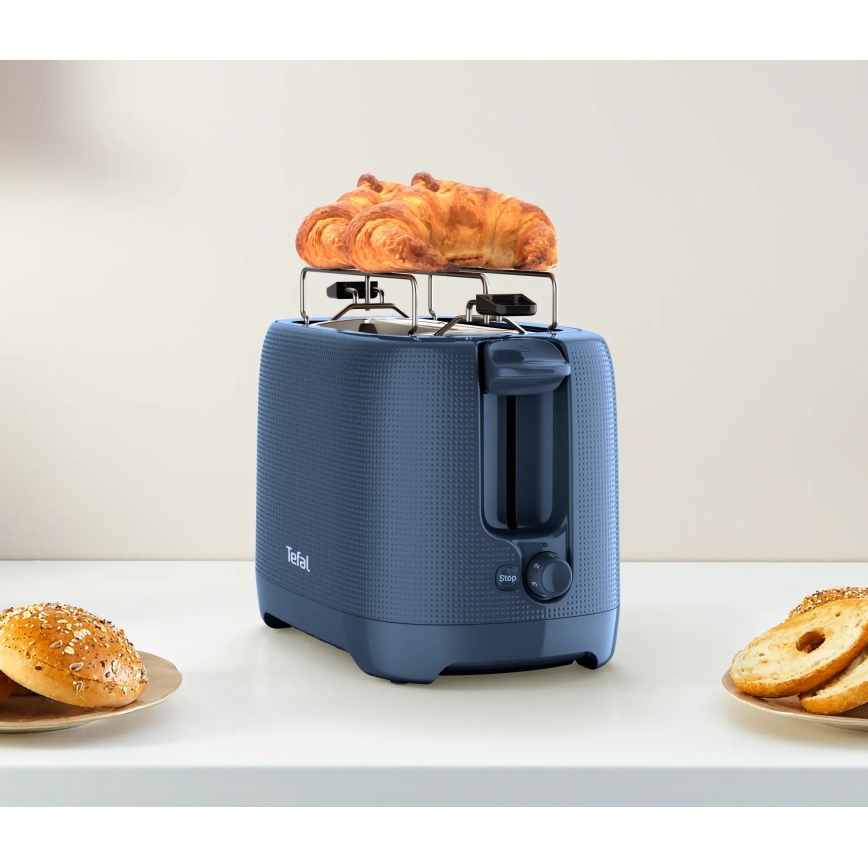 Tefal - Röster, 2 auguga MORNING 850W/230V sinine