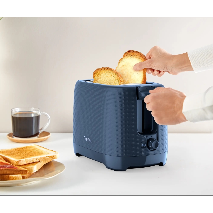 Tefal - Röster, 2 auguga MORNING 850W/230V sinine